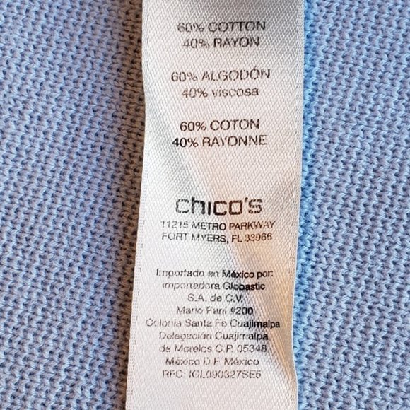 Chico's Light Blue Cardigan - Picture 5 of 6